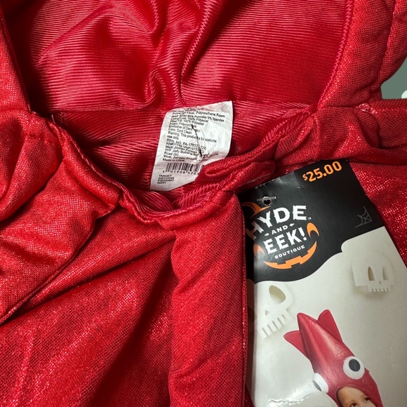 NWT Infant Red Squid Halloween Costume Target Hyde And Eek Size 0-6 Months - Picture 3 of 11